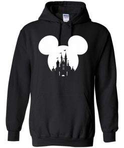 Mickey Mouse or Minnie Mouse Head with Disney Castle Hoodie SFA