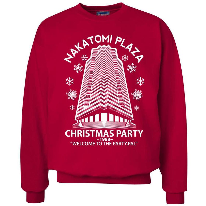 Nakatomi Plaza Christmas Party Wlecome To The Party 1988 Sweater SFA