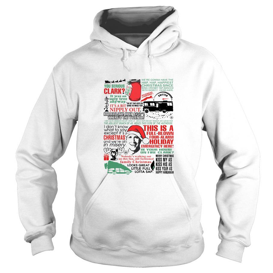 National Lampoon’s Christmas Vacation Movie Quote Mashup Hoodie SFA