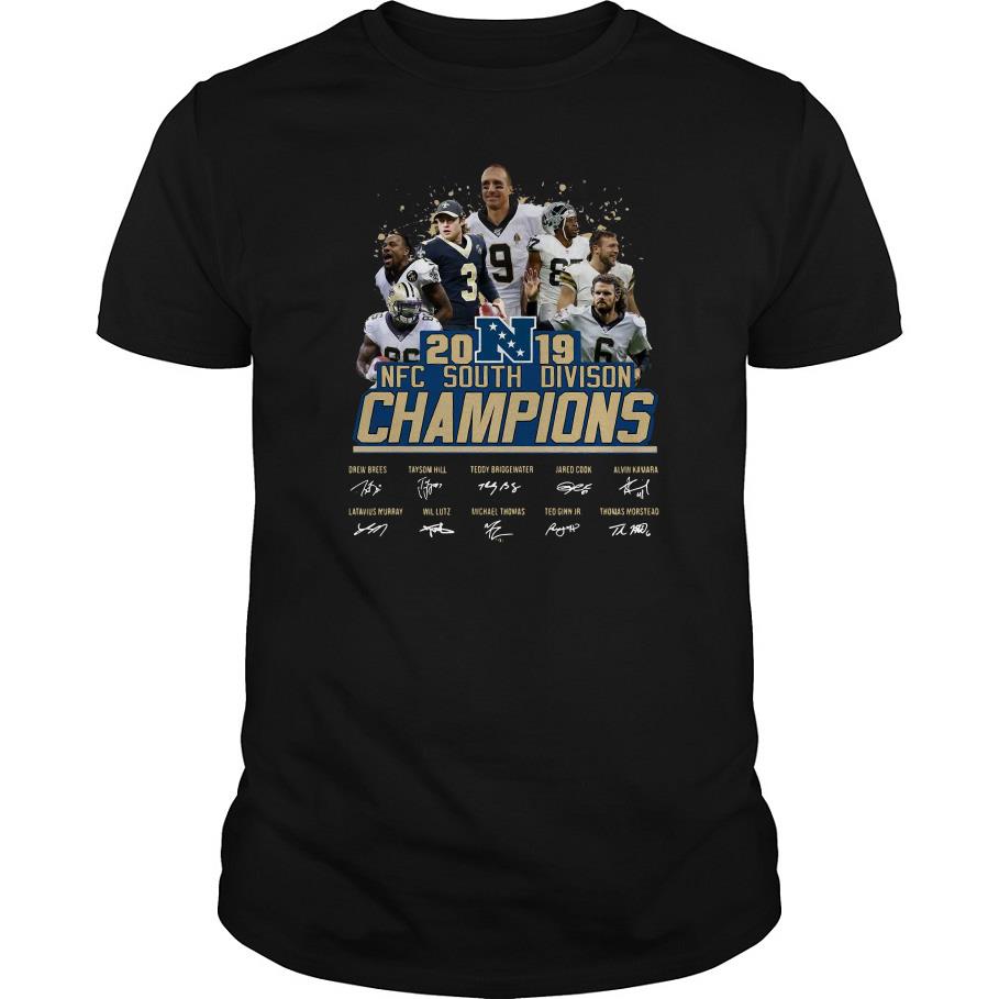 New Orleans Saints Players 2019 Nfc South Divison Champion T Shirt SFA