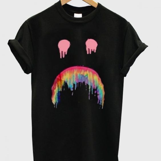 Rainbow Sad Face T shirt SFA