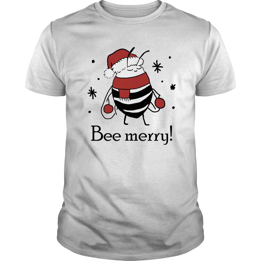 Santa Bee Bee Merry Christmas T Shirt SFA