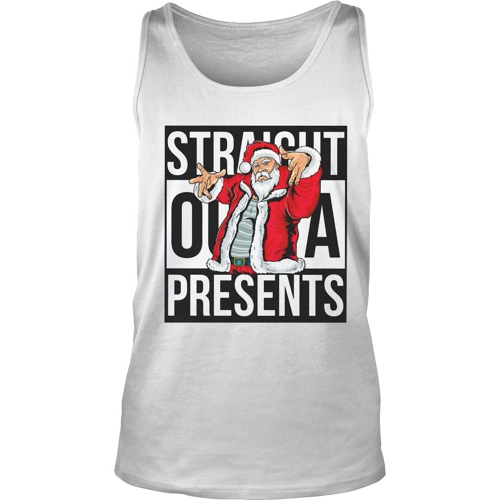 Santa Claus Straight Outta Presents Tank Top SFA