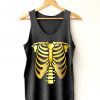Skeleton Bones Halloween gold Tanks Tops SFA