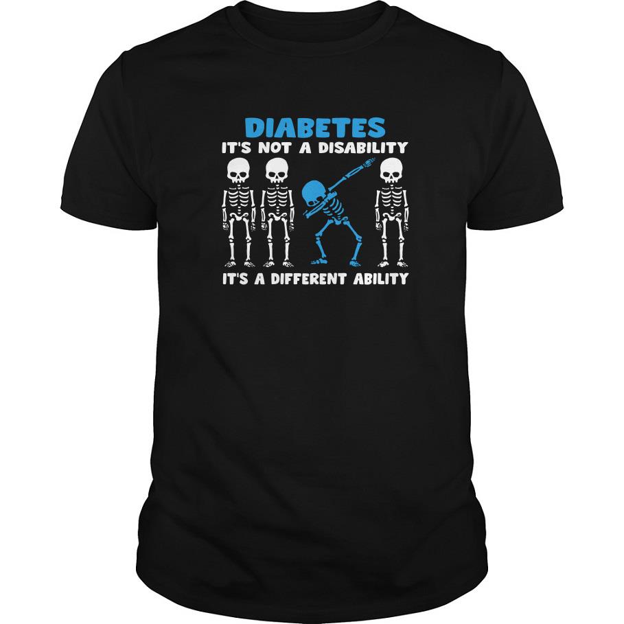 Skeleton Diabetes It’s Not A Disability It’s A Different Ability T Shirt SFA