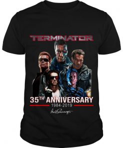 Terminator 35th Anniversary 1984 2019 Signature T Shirt SFA