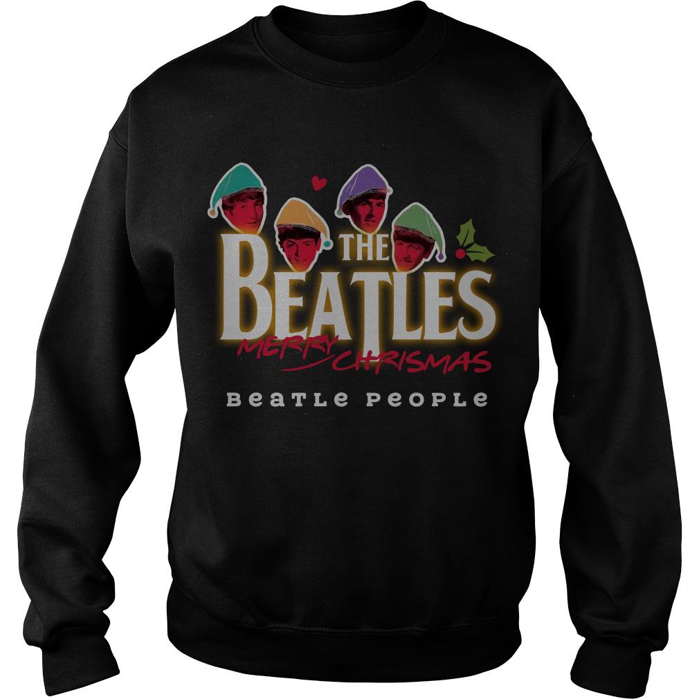 The Beatles Merry Christmas Beatle People Sweatshirt SFA
