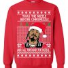 Ugly Christmas Snoop Dogg Twas The Nizzle Before Chrismizzle Sweatshirt SFA