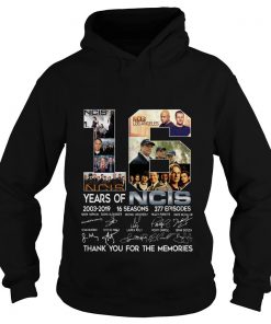 16 Years Of NCIS 2003 2019 Thank You For The Memories Signatures Hoodie SFA