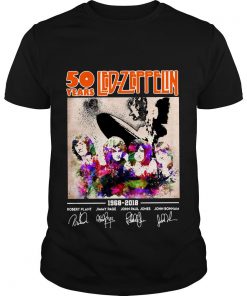 50 Years Of Led Zeppelin Signatures T Shirt SFA