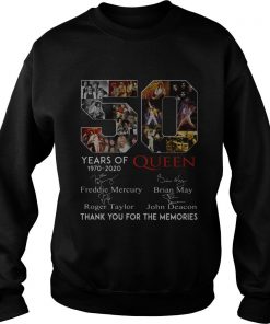 50 Years Of Queen Thank You For The Memories Signatures Sweatshirt SFA
