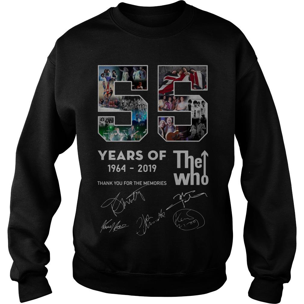 55 Years Of The Who Thank You For The Memories Signature Sweatshirt SFA