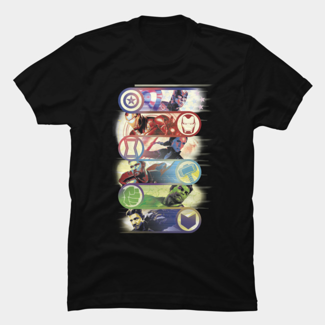 Avengers Icon Swipe T Shirt SFA