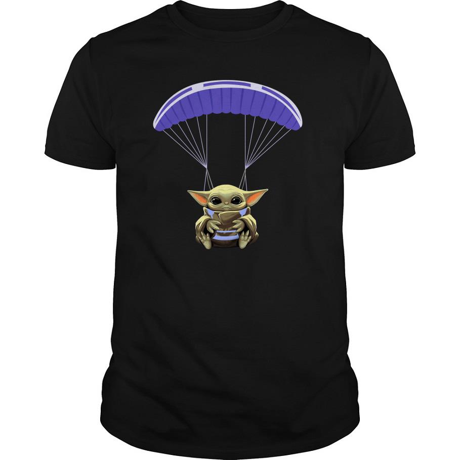 Baby Yoda Skydiving T Shirt SFA