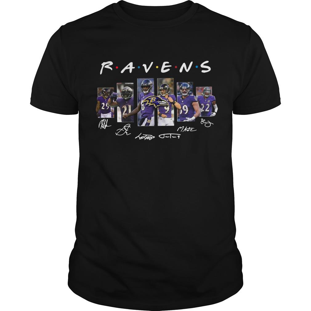 Baltimore Ravens Friends Signature T Shirt SFA