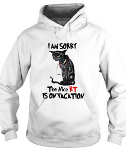 Black Cat I Am Sorry The Nice Right Is On Vacation Christmas Hoodie SFA
