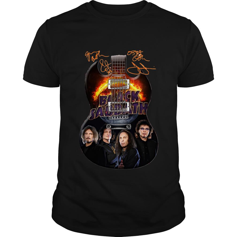 Black Sabbath Guitarist Signatures T Shirt SFA