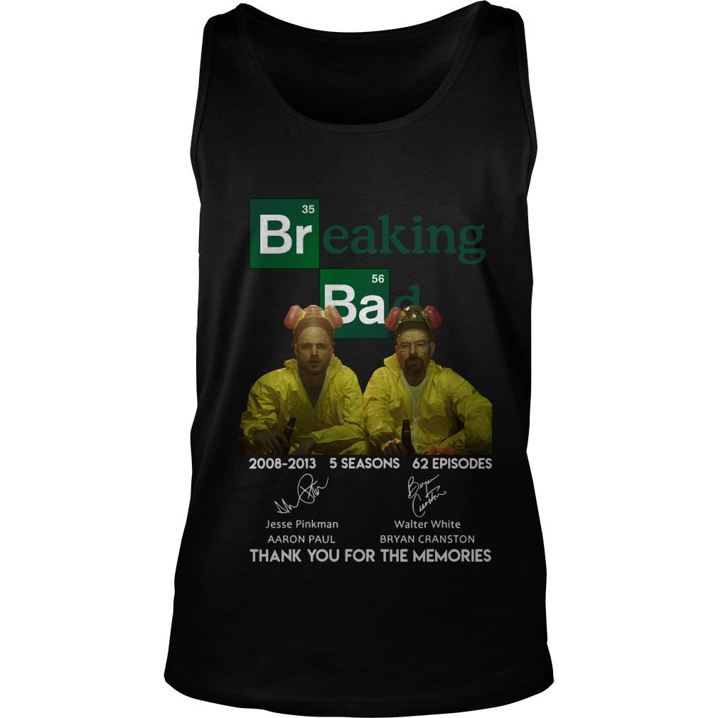 Breaking Bad Thank You For The Memories Tank Top SFA