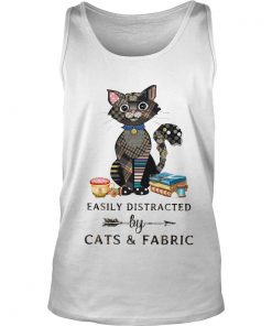 Easily Distracted By Cats And Fabric Tank Top SFA