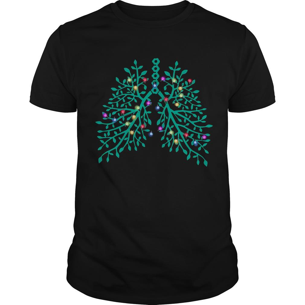 Flowery Lungs Christmas Lights T Shirt SFA