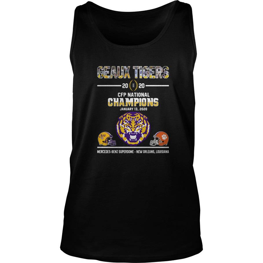 Geaux Tigers 2020 Cfp National Champions Tank Top SFA