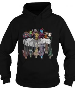 Guardians Of The Galaxy Characters Chibi Water Shadow Hoodie SFA