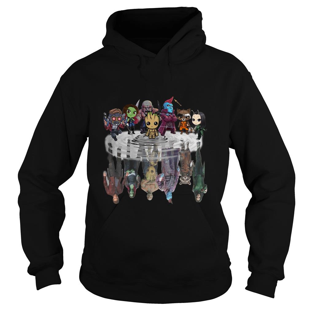 Guardians Of The Galaxy Characters Chibi Water Shadow Hoodie SFA