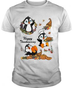 Happy Thanksgiving Penguin T Shirt SFA