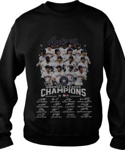 Houston Astros American League Champions Nba 2019 Signatures Sweatshirt SFA
