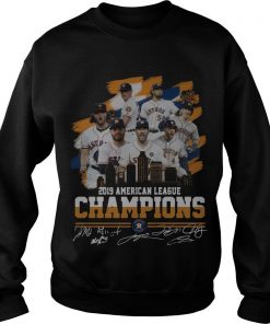 Houston Astros City 2019 American League Champions Signatures Sweatshirt SFA