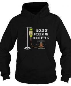 In case of accident my blood type is Jameson Irish Whiskey Hoodie SFA