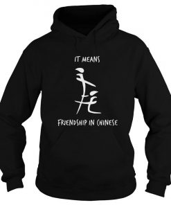 It Means Friendship In Chinese Hoodie SFA