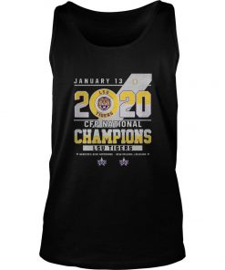 January 13 2020 Cfp National Champions LSU Tigers Tank Top SFA