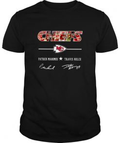 Kansas City Chiefs Patrick Mahomes Travis Kelce Signature T Shirt SFA