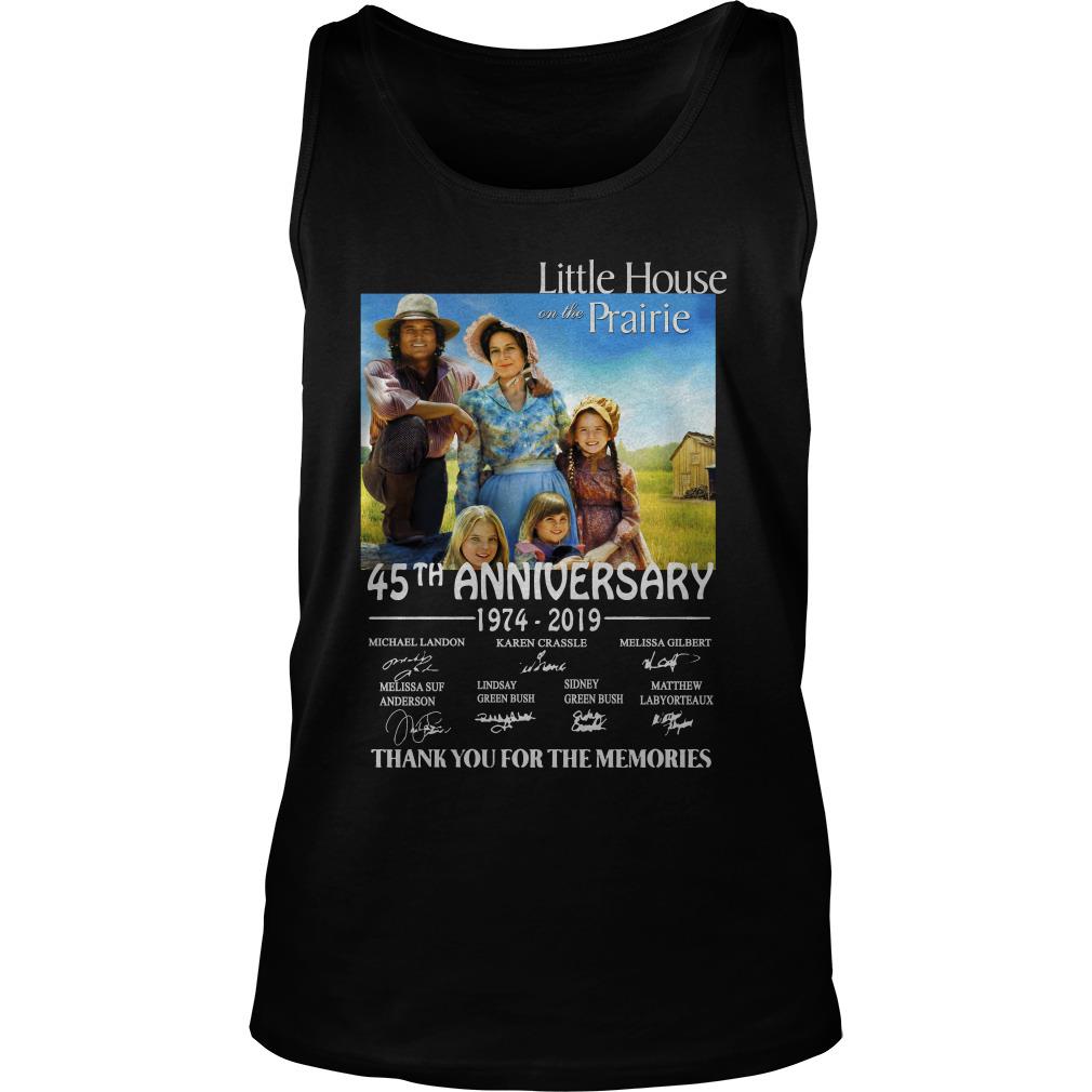 Little House On The Prairie 45th Anniversary Thank You For The Memories Tank Top SFA
