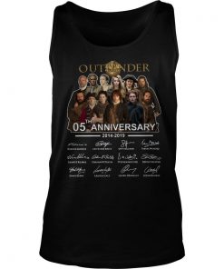 Outlander Characters 05th Anniversary Signatures Tank Top SFA