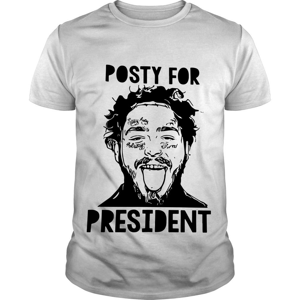 Post Malone Posty For President T shirt SFA