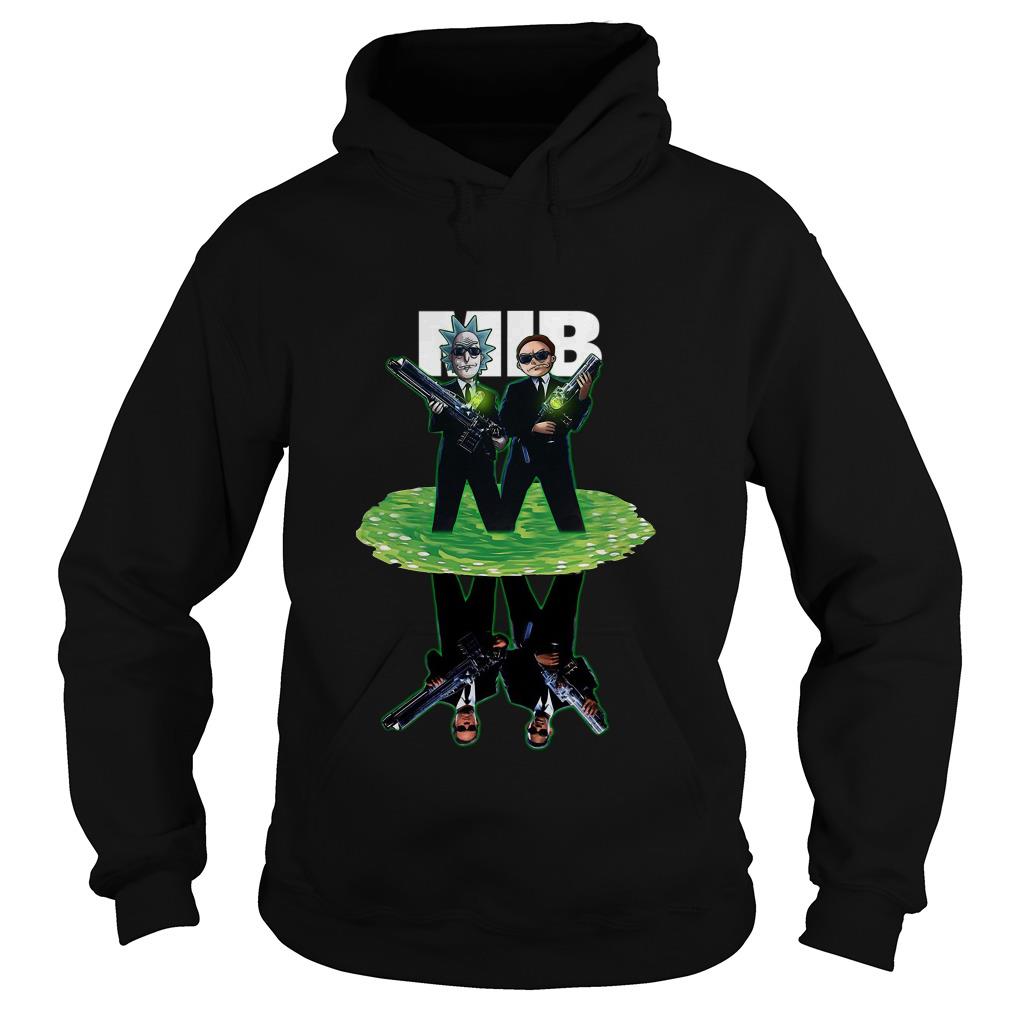 Rick And Morty Men In Black Crossover Reflection Water Mirror Hoodie SFA