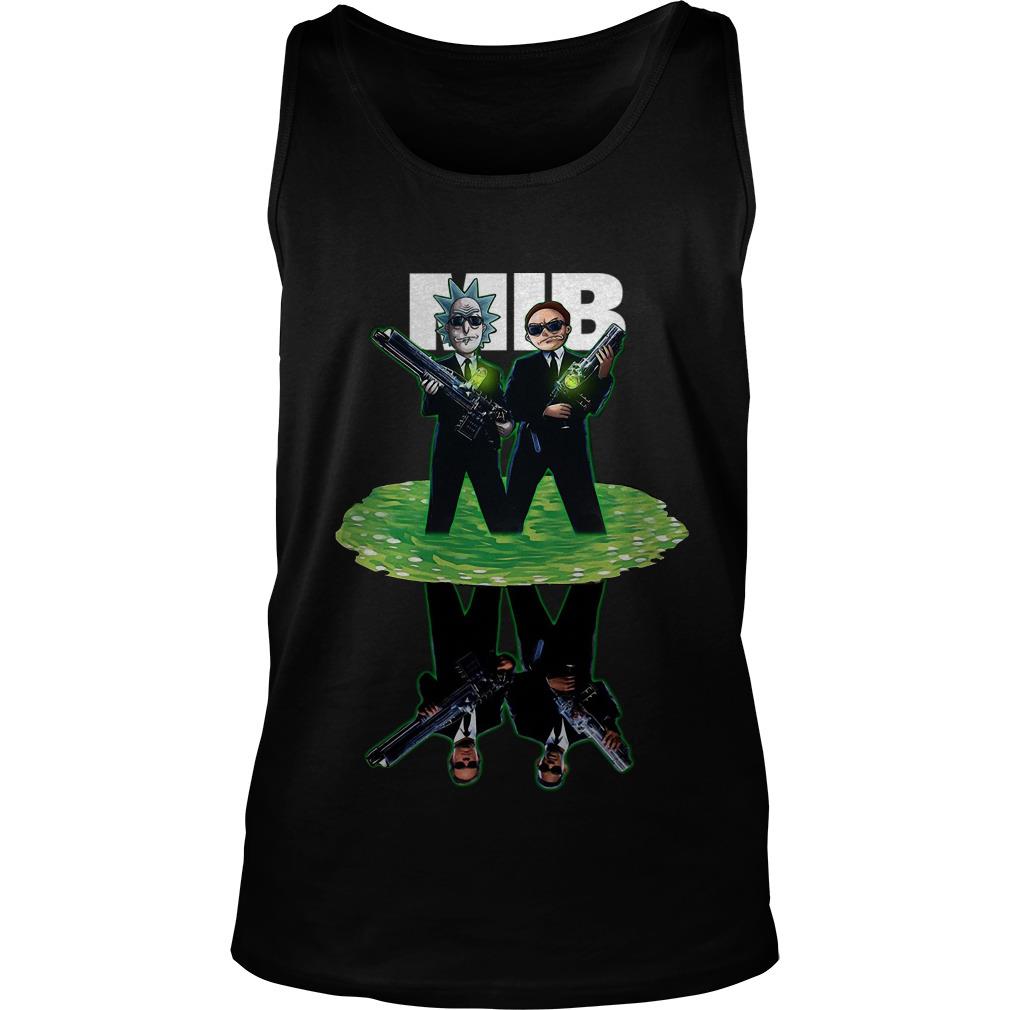 Rick And Morty Men In Black Crossover Reflection Water Mirror Tank Top SFA