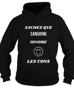 Sachez Que Sandrine Ignore Les Cons Hoodie SFA