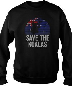 Save The Koalas Australia Flag Vintage Sweatshirt SFA