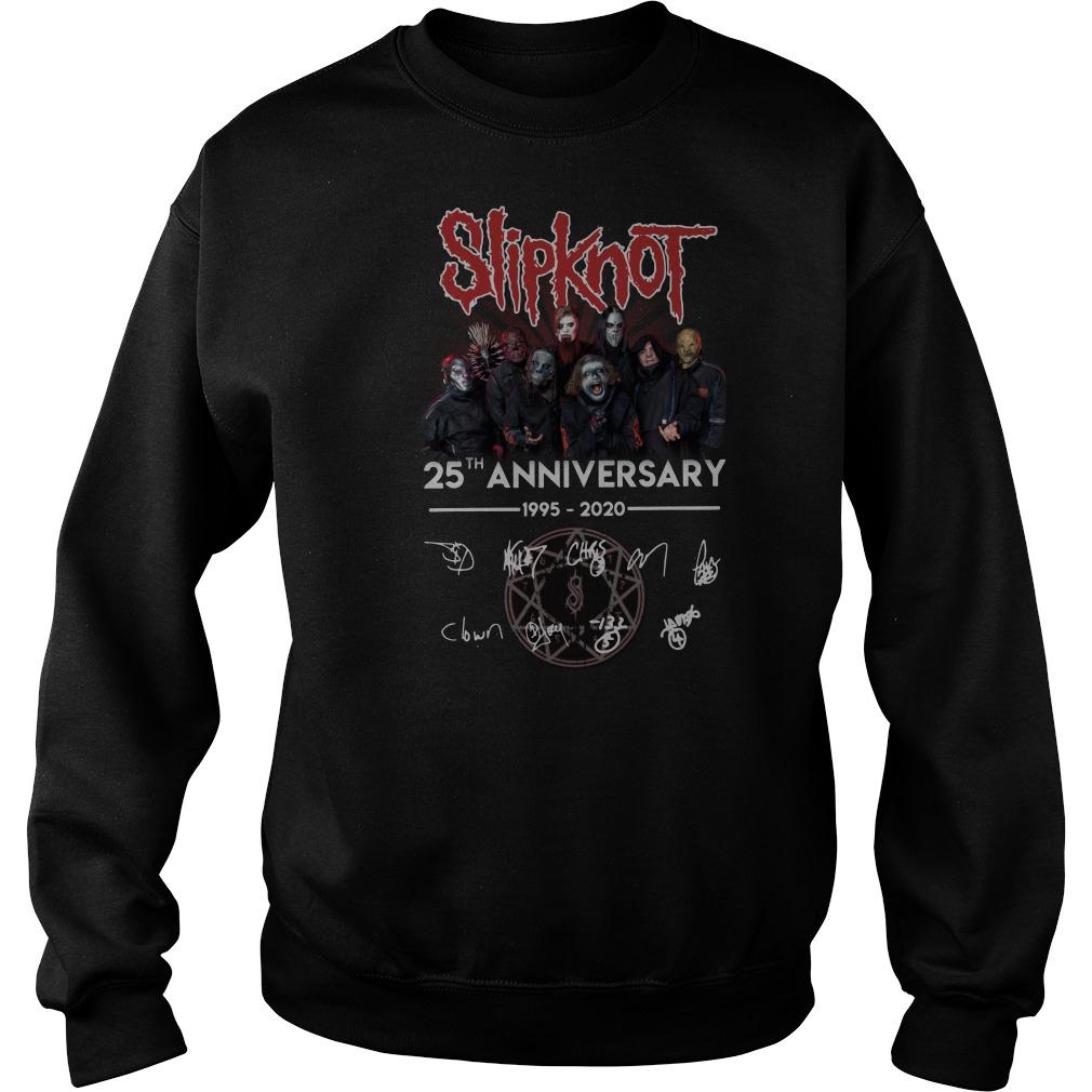 Slipknot 25th anniversary 1995-2020 signatures Sweatshirt SFA