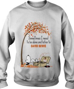 Snoopy Sometimes I Need To Be Alone And Listen To David Bowie Sweatshirt SFA