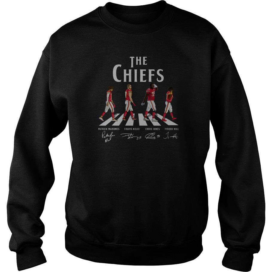 The Chiefs Patrick Mahomes Travis Kelce Chris Jones Tyreek Hill Abbey Road Sweatshirt SFA