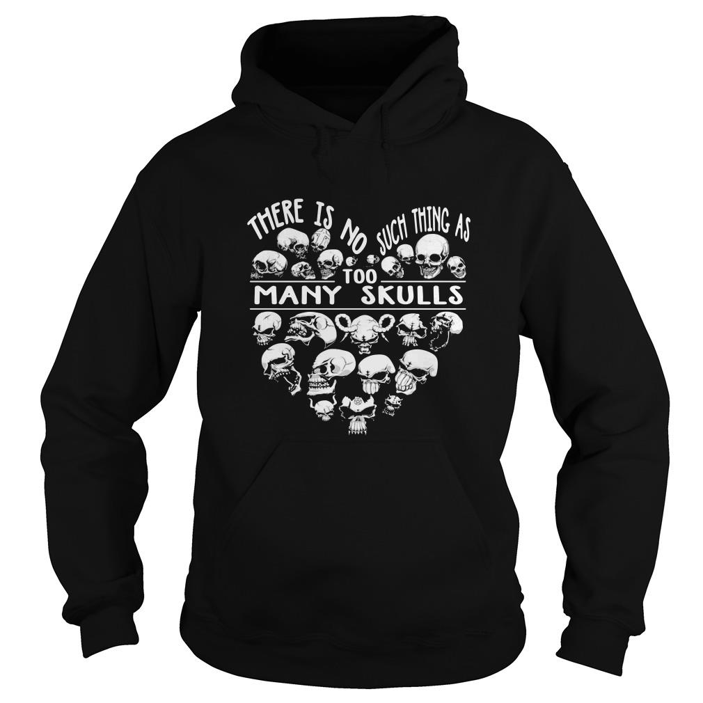 There Is No Such Thing As To Many Skulls Hoodie SFA