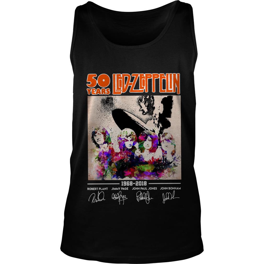 50 Years Of Led Zeppelin Signatures Tank Top SFA