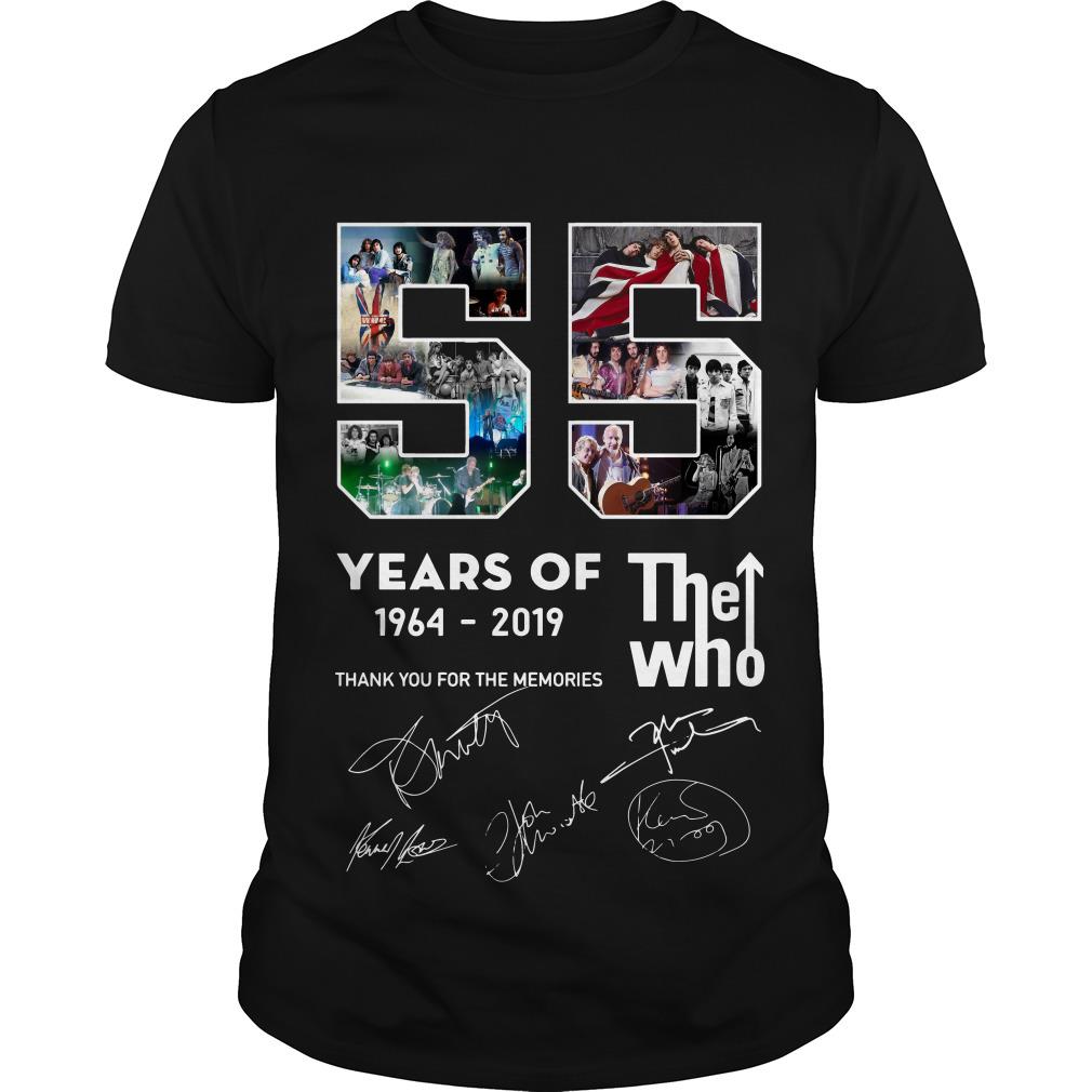 55 Years Of The Who Thank You For The Memories Signature T Shirt SFA