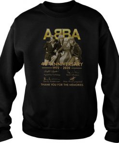 ABBA 48th Anniversary 1972 2020 Thank You For The Memories Sweatshirt SFA