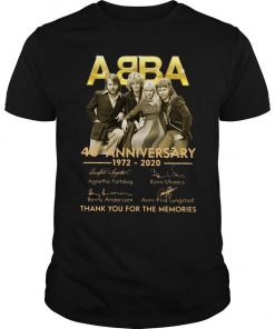 ABBA 48th Anniversary 1972 2020 Thank You For The Memories T Shirt SFA
