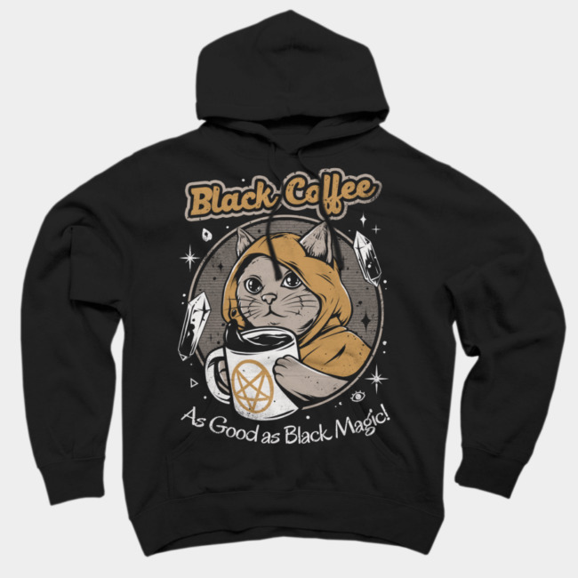 Black Coffee Cats Hoodie SFA